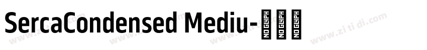 SercaCondensed Mediu字体转换